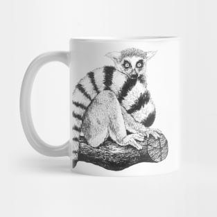 Lemur drawing Mug